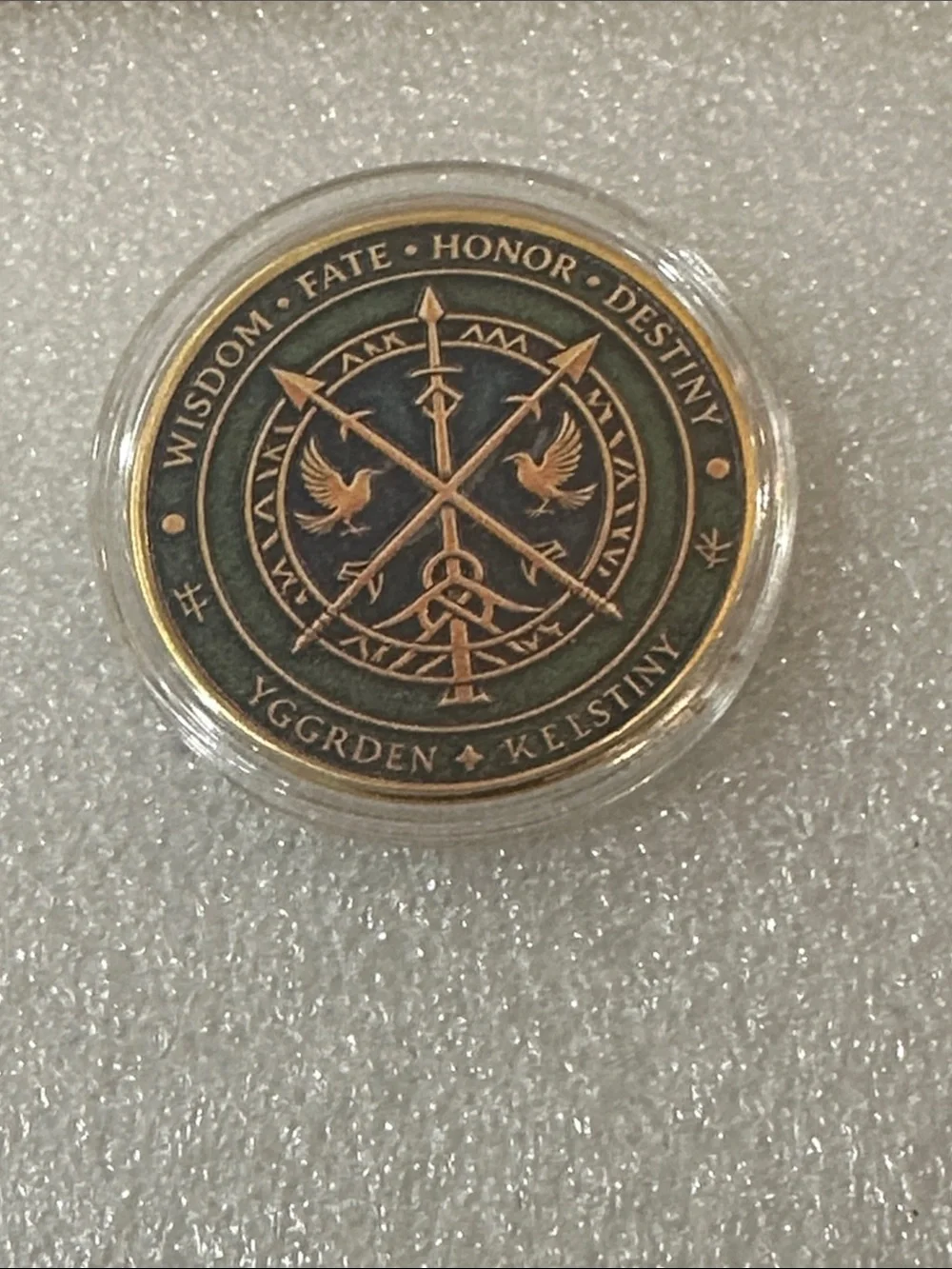 Wisdom of the Allfather Collectible Coin - Bronze/Black